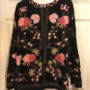 Hand embroidered jacket
